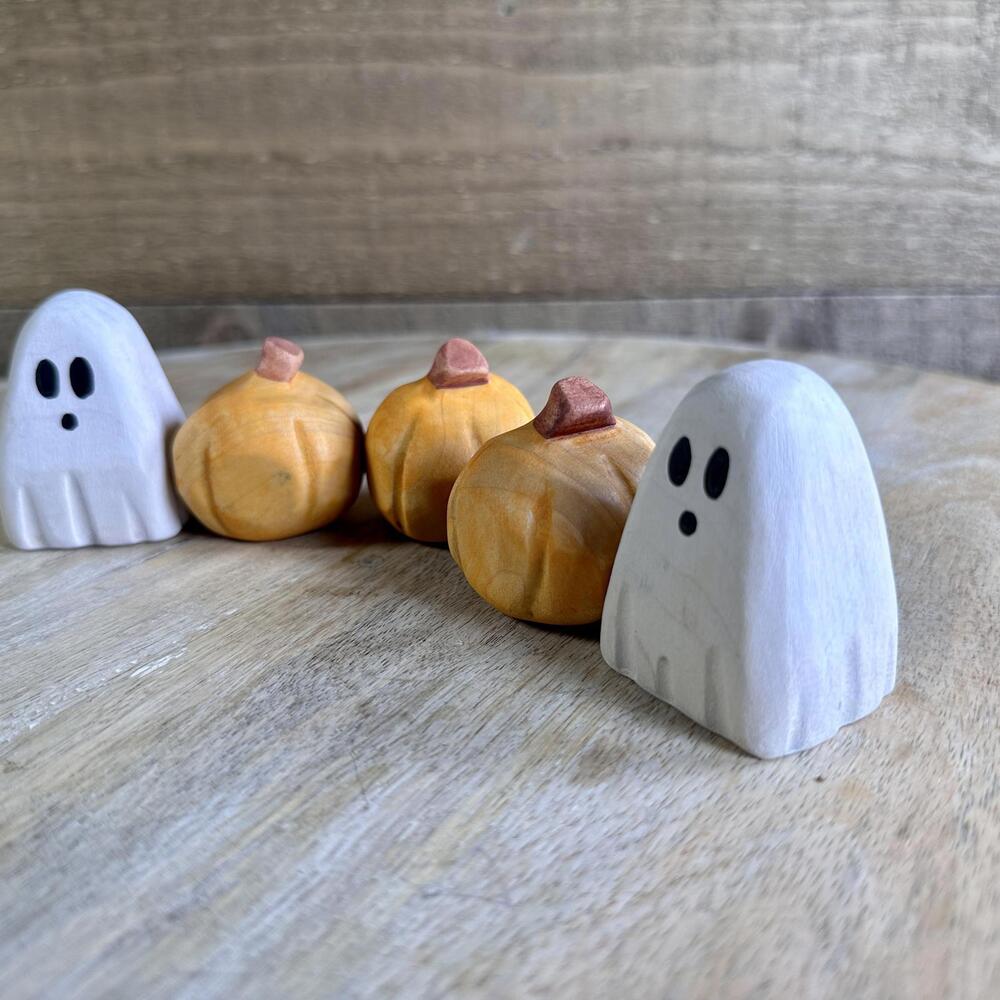Nom Handcrafted - Wood Halloween Playscape Waldorf Montessori Open Ended Toys - Picture 3 of 10
